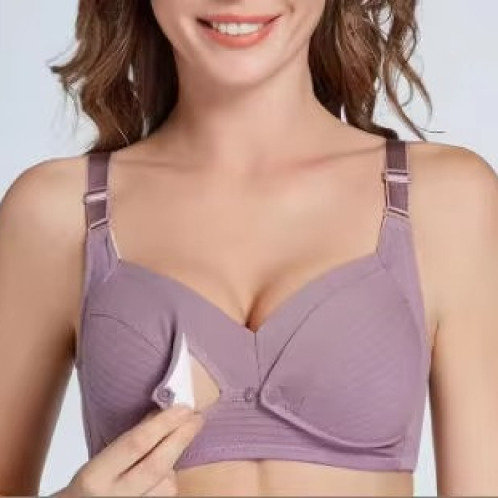 Thin Breathable Summer Nursing Bra for Breastfeeding Plus Size Women Front-Opening Push-Up OEM Bra