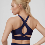 Bra with Cut Out Design and Cross Back Strap for OEM and ODM Casual Sports Wear Comfort Fit