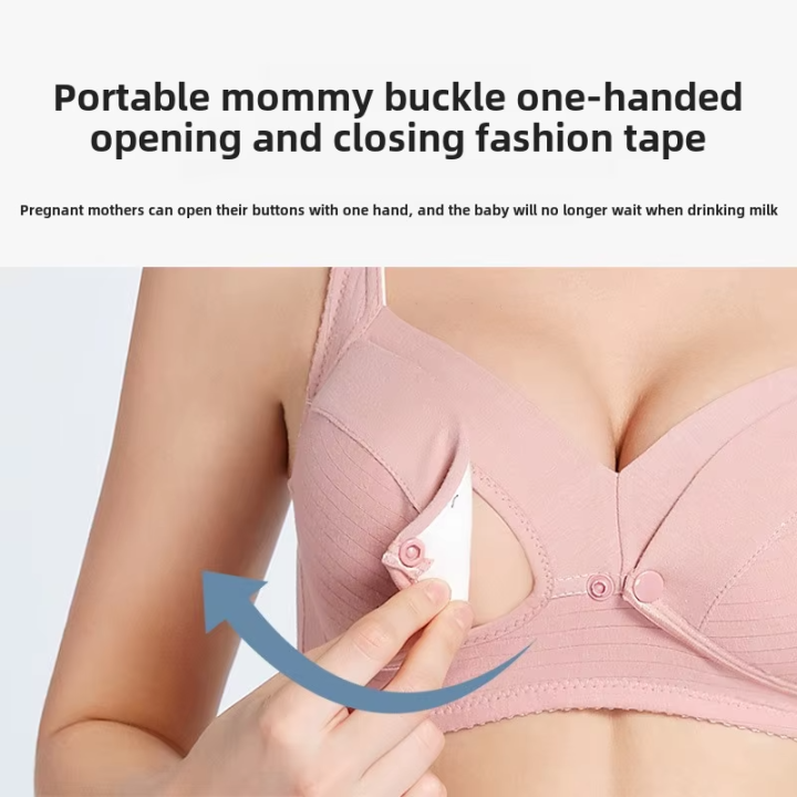 Thin Breathable Summer Nursing Bra for Breastfeeding Plus Size Women Front-Opening Push-Up OEM Bra