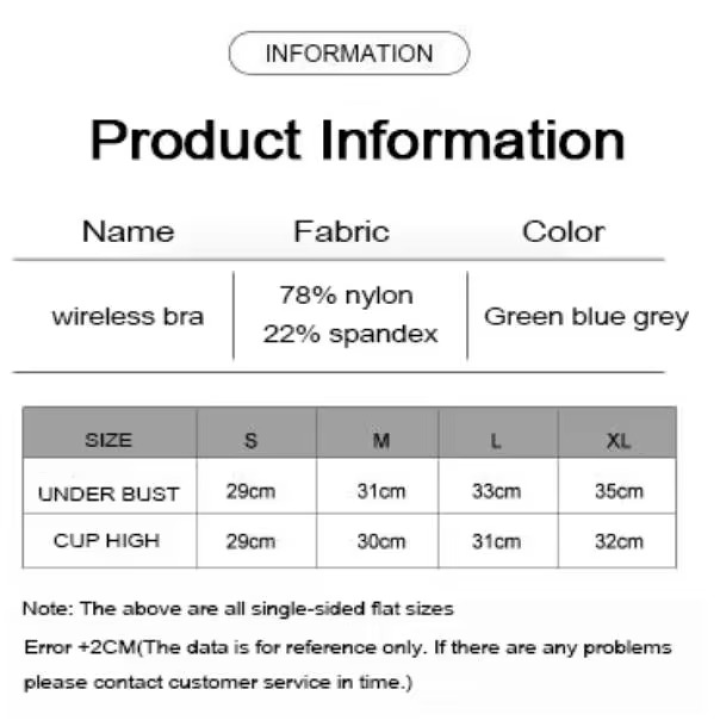 No Steel Ring Seamless Brassier Wide Shoulder Straps Design Sporty Bras Nylon & Spandex Fabric Wireless Yoga Bra for Women