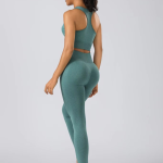 Best Selling 3 Piece Seamless Yoga Set with High Waist Leggings Sports Bra and Zip Jacket Workout Sets for Women