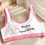 Blue Inc Kids Cotton Comfort Bra – Blue