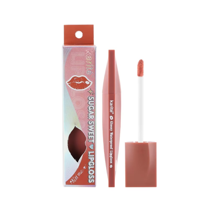 3ml High Shine Glitter Sugar Sweet Lip Gloss Customize Private Label Brand Logo Tube Packaging Fashion Cosmetic Makeup Lip Gloss